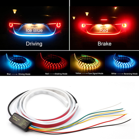 Additional Stop Light Dynamic Streamer Floating LED Car Tail Trunk Tailgate Strip Dynamic Streamer Turn Signal Lamp ► Photo 1/6