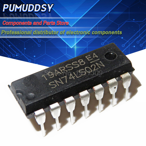 10PCS SN74LS02N 74LS02 7402 HD74LS02P Quadruple 2-Input Positive-NOR Gate DIP-14 ► Photo 1/1