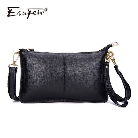 100% Genuine Leather Women Messenger Bag Famous Brand Female Shoulder Bag Envelope Clutch Bag Crossbody Bag Purse for Women 2022 ► Photo 1/6