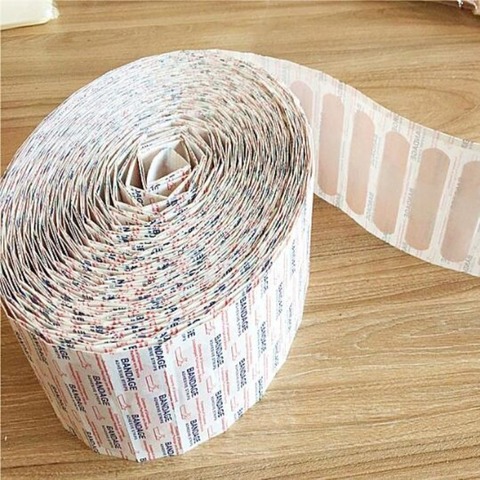 New 100Pcs/Bag Band-Aids Waterproof Breathable Cushion Adhesive Plaster Wound Hemostasis Sticker Band First Aid Medical Bandage ► Photo 1/6
