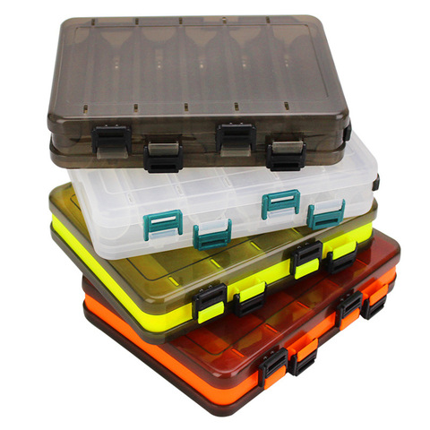 Portable Fly Fishing Tackle Storage Box Fishing Baits Holder Double Sided Plastic Lure Boxes Fishing Supplies ► Photo 1/6