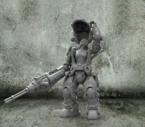 1/35  fantasy woman warrior Resin figure Model kits Miniature gk Unassembly Unpainted ► Photo 1/1