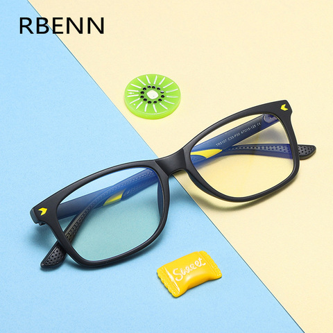 RBENN Anti Blue Light Glasses For kids TR90 Blue Light Blocking Computer Gaming Glasses for 7-12 year Children boys girls ► Photo 1/6