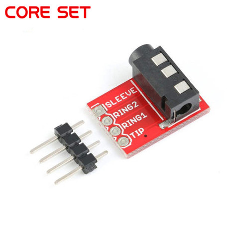 3.5mm Plug Jack Stereo Plastic + Metal TRRS Headset Audio Socket Breakout Board Extension Connector Module 3.5mm jack ► Photo 1/6