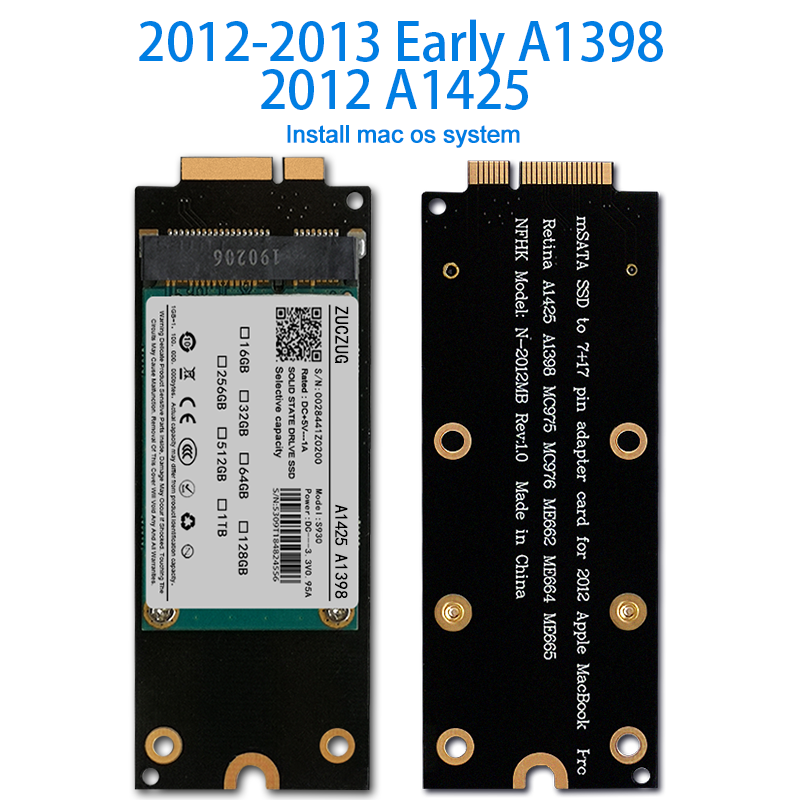 for Macbook Pro Retina 13" A1425 15" A1398 Blade SSD Solid State 1000GB Late/Mid 2012 Early 2013 MC976/975 MD212/213 - Price history Review | AliExpress Seller - shenzhen ssd Store |