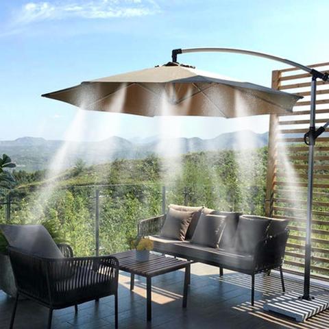 Water Misting Cooling System Kit Summer Sprinkler Brass Nozzle Outdoor Garden Greenhouse Park Plants Spray Hose Watering ► Photo 1/6