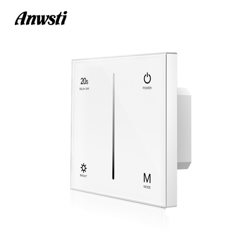 Triac LED Dimmer Switch 220V 110V 230V AC Touch Glass Panel Wall Mounted Wireless 2.4G RF Remote Control Dimmer for Lamp S1-T ► Photo 1/6