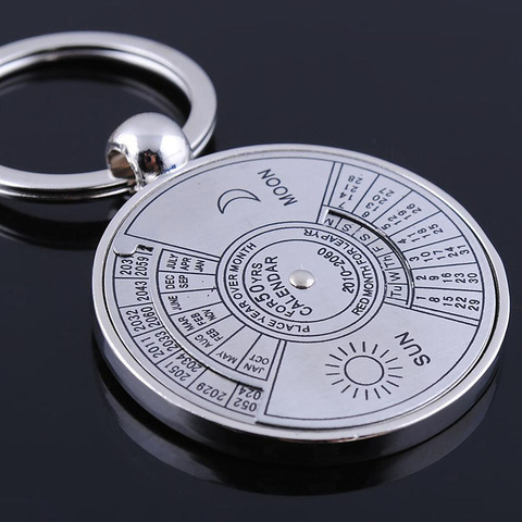  50 Years Super Perpetual Calendar Key Chain Bottle Opener Key Rings Astrology KeyChain Party Gift Key Holder Gift Jewelry ► Photo 1/6