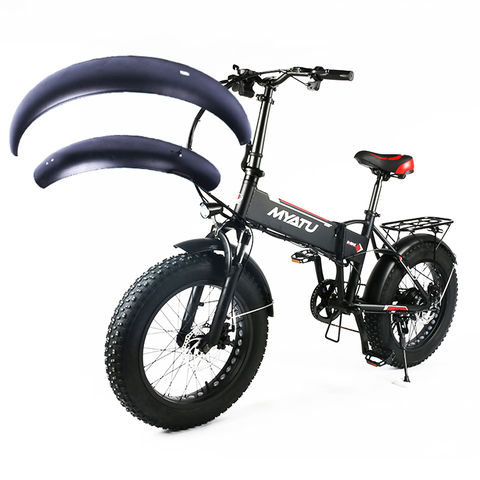 20inch Snowboard electric bicycle mudguard E-bike Wing 20x4.0 fat tire folding bike fender Iron Sturdy Durable Mud Guard suit ► Photo 1/6