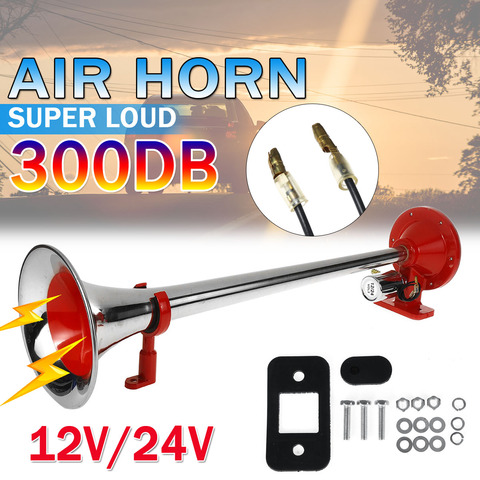 300DB Car Horn Super Loud 12V Single Trumpet Air Horn Compressor for Car  Truck Boat Train Horn Hooter For Auto Sound Signal - Price history & Review