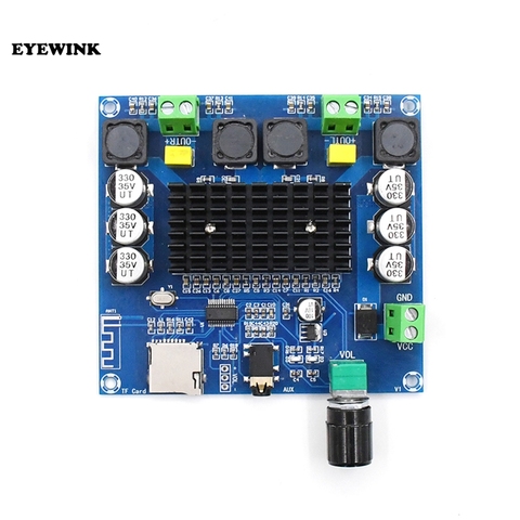 2x100W Bluetooth 5.0 TDA7498 digital Power amplifier board Stereo Audio AMP Module Support TF Card AUX XH-A105 ► Photo 1/3