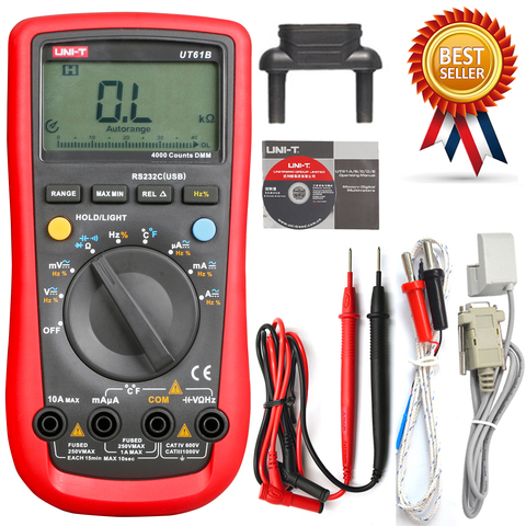 UNI-T UT61B DMM Digital Multimeters 3999 Count Auto Range USB PC Software Auto Power Off Best Accuracy 1% 0.5s Fast Test ► Photo 1/6