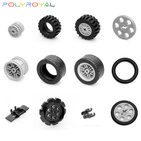 Building Blocks accessories DIY Technic Parts Moc Tire Tread Universal Wheel Round Caterpillar Compatible Assembles Particles ► Photo 1/3