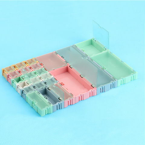 1 set=24 pcs SMD SMT IC Electronic Component Mini Storage Box and Practical Jewelry Storaged Case Assorted Kit ► Photo 1/6