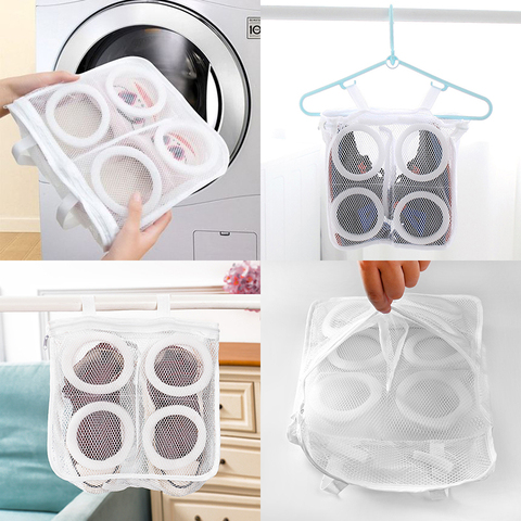 Laundry Shoes bag Protective Underwear Bra Mesh Wash Organizer storage bag  Home Washing Dry Shoe Zipper Laundry Bags 3 Colors ► Photo 1/6