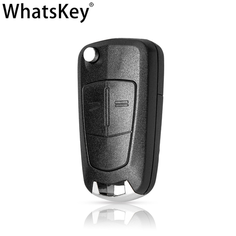 WhatsKey 2 Button Flip Remote Folding Car Key Fob Case For Opel Vauxhall Corsa D Astra J G Zafira ''A Vectra B Mokka G Insignia ► Photo 1/6