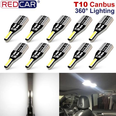 10pcs T10 W5W Led Bulb Canbus Error Free Super Bright 194 168 Car Interior Lights Reading Map Dome Lamp 6000K White Auto Bulb ► Photo 1/6