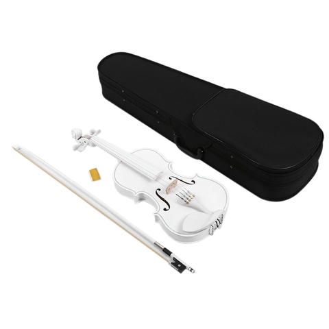 Student Violin 4/4 Full Size Violin Violin Set Child Beginner White Violin ► Photo 1/6