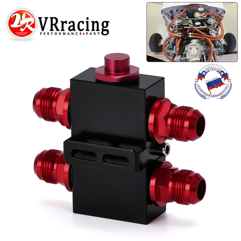 VR - Oil Filter Sandwich Adaptor With In-Line Oil Thermostat AN10 fitting Oil Sandwich Adapter VR5672BK ► Photo 1/6