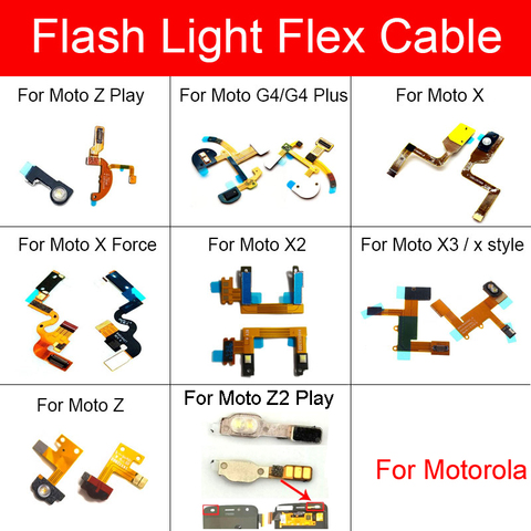 Camera Flash Light Lamp Flex Cable For Motorola Moto Z Z2 Play G4 Plus X Force Style XT1580 XT1580 X2 X3 Microphone Flex Cable ► Photo 1/6