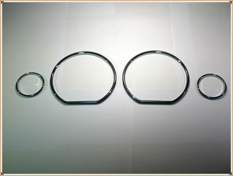 Chrome Speedometer Gauge Dial Rings Bezel Trim Chrome Tacho Rings for VW Golf MK3 (93-98) / VW Jetta MK3 / Vento (93-99） ► Photo 1/4