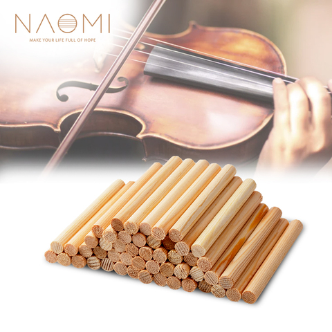 NAOMI 50PCS Acoustic Violin Sound Post Spruce Soundpost for 4/4 3/4 1/2 1/4 1/8 Violin Parts Accessories New ► Photo 1/6