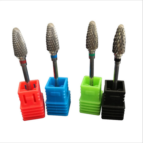Carbide Alloy Nail Drill Bits Corn Shape Nail Gel Milling Cutter Electric equipment Accessories Tool ► Photo 1/6