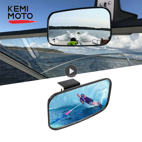 KEMiMOTO Universal Marine Rear view Mirror for Jet Ski Boat Watersport Personal Watercraft PWC Surfing Mirror ► Photo 1/6
