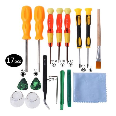 17 in 1 Triwing Screwdriver Game Bit Repair Tool Kit Full Security for Switch JoyCon NES SNES DS Lite Gamecube ► Photo 1/6