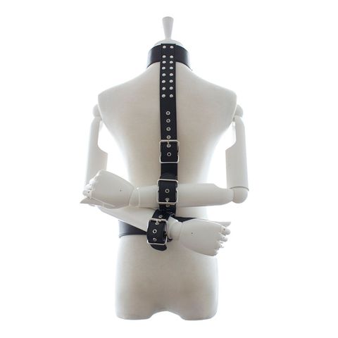 Exotic Accessories of Leather Arms Behind Back Handcuffs Neck Collar Bondage for Bdsm Adults Games Sex Toys to Wrist Restraint ► Photo 1/6