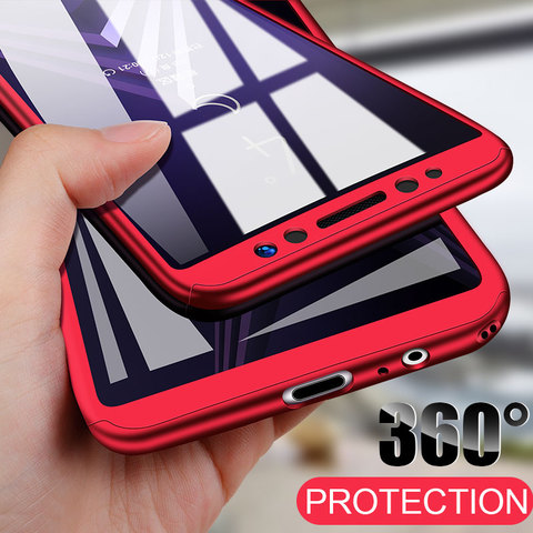 360 Shockproot Full Cover Cases For Samsung Galaxy A10S A20S A10 A20 A30 A40 A50 A6 A70 360 Case A6 A8 A7 J4 J6 J8 2022 Cover ► Photo 1/6