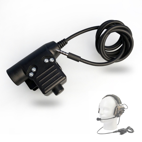 U94 PTT Headset Military Adapter for Z-Tactical for iPhone Cellphone 3.5mm Plug 77UB ► Photo 1/1