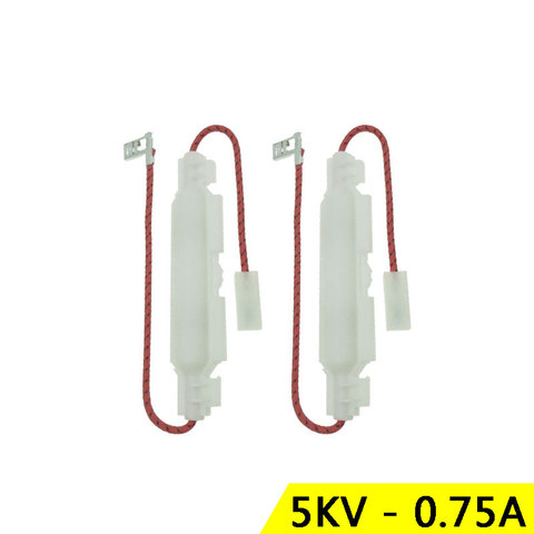 2pcs 5KV 0.75A 750mA Microwave Oven High Voltage Fuses Fuse Holder Microwave Accessories Parts for PANASONIC LG Samsung ► Photo 1/6