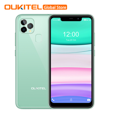 Newest OUKITEL C22 Triple Camera Light Weight 2.5D Glass Back 4GB RAM 128GB ROM 2.0Ghz 2022 Smartphone 4000mAh Mobile Phone ► Photo 1/6