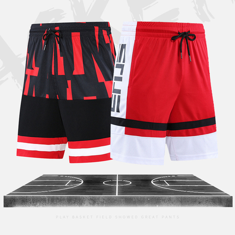 Men Basketball Shorts Breathable Sweat Sport Running Shorts Outdoor Sports Fitness Short Pants Loose 2022 Hot Sale Beach Shorts ► Photo 1/4