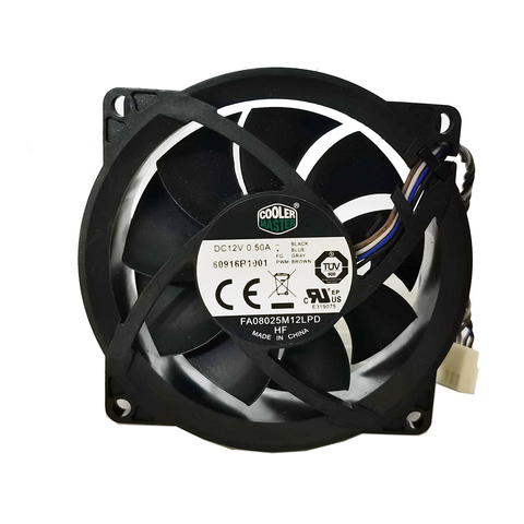 NEW For CoolerMaster FA08025M12LPD 12V 0.50A 804057-001 80*80*25mm Cooling Fan 4pin Cooling Fan Processor Cooler Heatsink Fan ► Photo 1/4