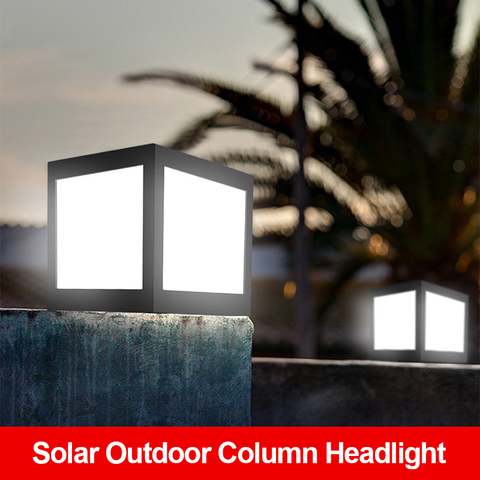 Solar Column Courtyard Light Garden Villa Column Head Wall Light Outdoor Waterproof New Rural Landscape Lamp Gate Street Light ► Photo 1/6