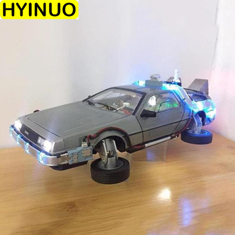 1/18 boutique version back to the future second generation simulation Diecast alloy car model With light toy vehicle Collection ► Photo 1/5