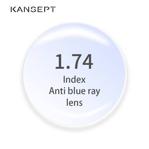 1.74 Index Anti-Blue Ray Prescription Lenses Aspherical Computer Professional Lenses Anti-Radiation Optical Myopia Hyperopia Len ► Photo 1/4