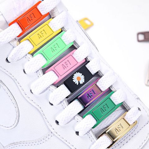 Air Force One Shoelace Buckle Metal Shoelaces AF1 Shoe Accessories Metal Lace Lock Sneaker Kits Metal Lace Buckle ► Photo 1/6