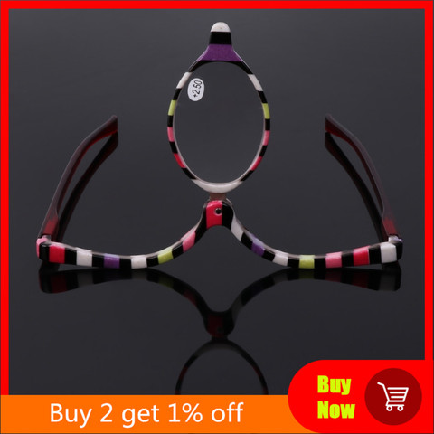 Magnifying Glasses Makeup Cosmetic Reading Glass Folding Eyeglasses +1.0~+4.0 ► Photo 1/6