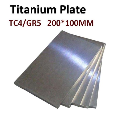 Titanium Plate 200*100mm TC4 Gr5 Grade Board Ti Titanium Sheet Thickness 1-25mm Titanium Alloy TC4 ► Photo 1/3