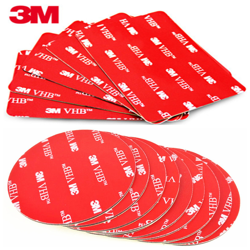 Buy Online 3m Vhb 5608 Double Sided Acrylic Foam Adhesive Tape Heavy Duty Mounting Tape Choose Wide 10pcs Die Cut Shape Round Rectangle Alitools