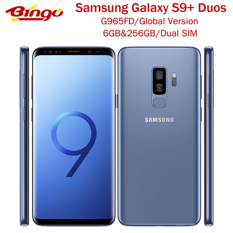 Samsung Galaxy S9+ Duos S9 Plus G965FD 256GB Dual SIM 4G LTE Android Mobile Phone Octa Core 6.2