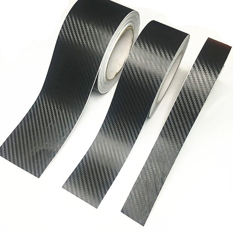 3D Carbon Fiber Car Sticker DIY Paste Protector Strip Auto Door Sill Side Mirror Anti Scratch Tape Waterproof Protection Film ► Photo 1/6