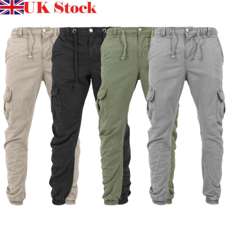 MENS ARMY CARGO CAMO COMBAT MILITARY  TROUSERS CAMOUFLAGE PANTS CASUAL UK 30-44 