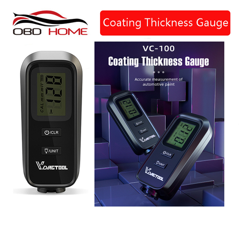 VDIAGTOOL VC100 OBD2 Digital Mini Automobile Thickness Gauge Car Paint Tester Thickness Coating Meter Ship From Russia Spain ► Photo 1/6