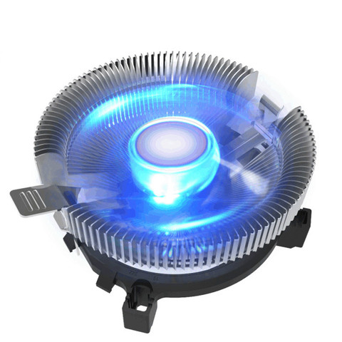 universal Desktop Computer PC blue LED Aluminum Heatsink CPU Cooler CPU Fan cooling for LGA 775 1150 1155 1156 AMD or 1366 2011 ► Photo 1/4