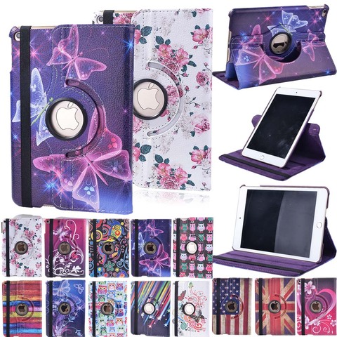 360 Degree Rotating Folio PU Leather Case Cover for Apple Ipad Mini 12345/ipad 2345/ipad Air/ipad 5 6 Shockproof Tablet Case+pen ► Photo 1/6