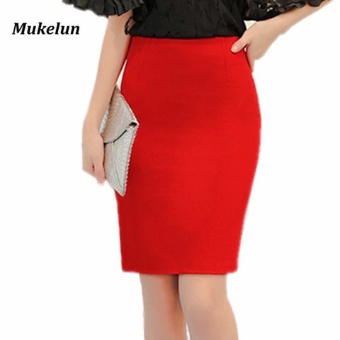 Fashion Office Dress Ladies Pencil Skirt Large Size Office Slim